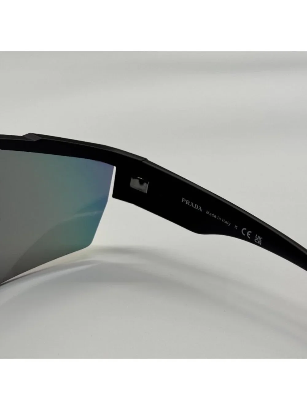Prada Linea Rossa PS03XS DG008F Men Black Multicolor Sport Sunglasses Authentic